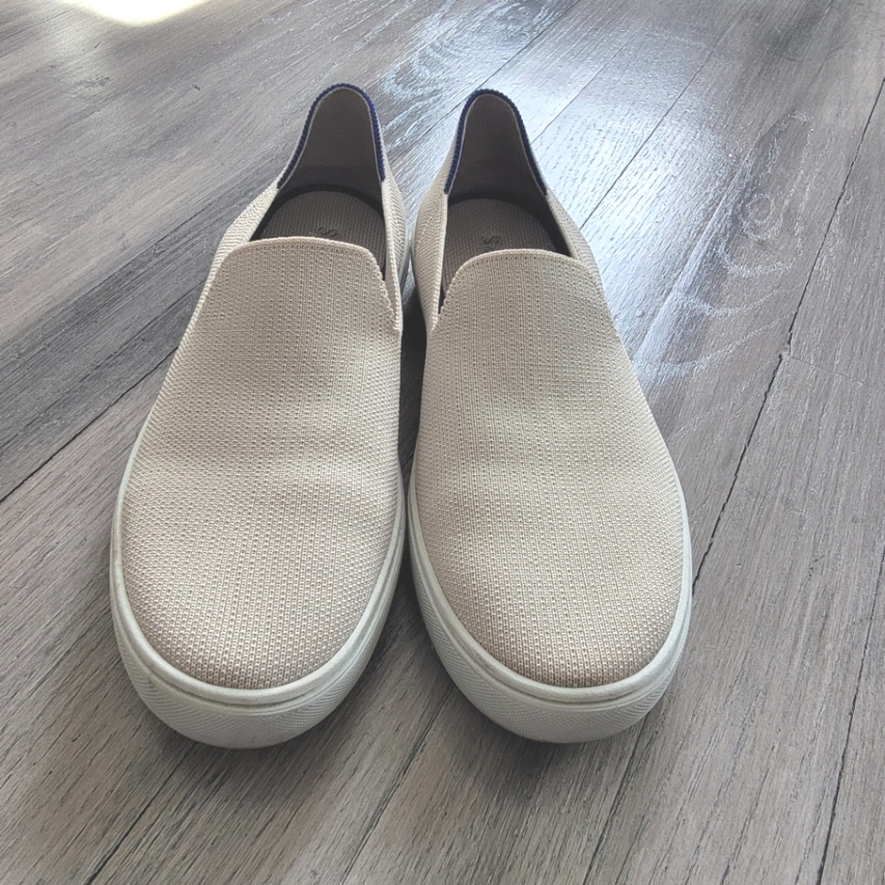 Rothy's beige flats, size 8.5